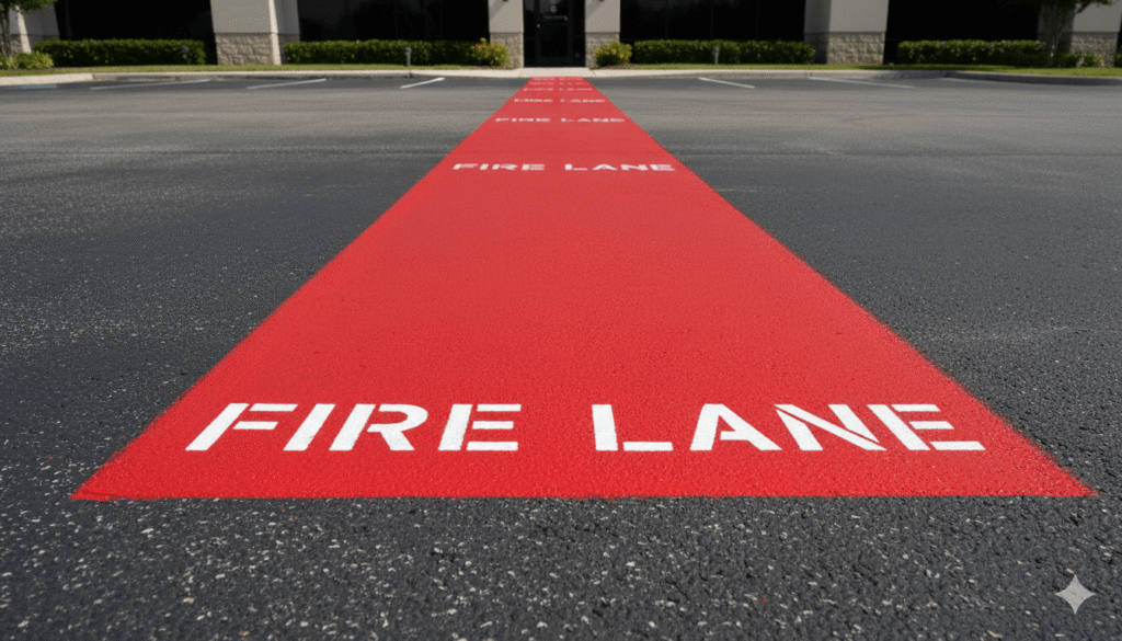 Fire Lane Striping